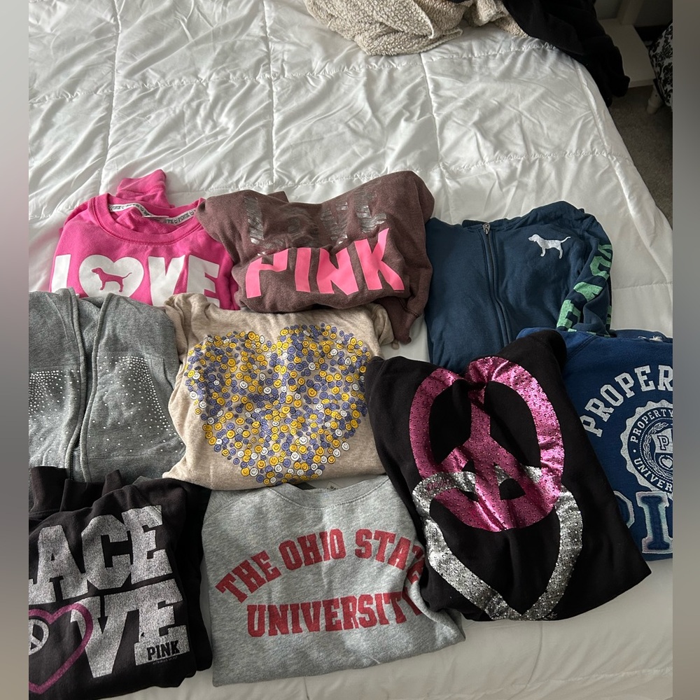 PINK sweatshirts